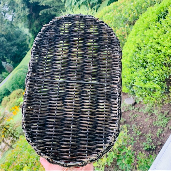 Wicker and Metal Large Basket - Picture 3 of 4